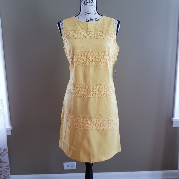New York & Company Dresses & Skirts - NWT NY&Company Yellow Sleeveless Dress size 4